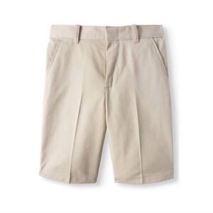 NWT George Boys School Uniform Flat Front Khaki Shorts